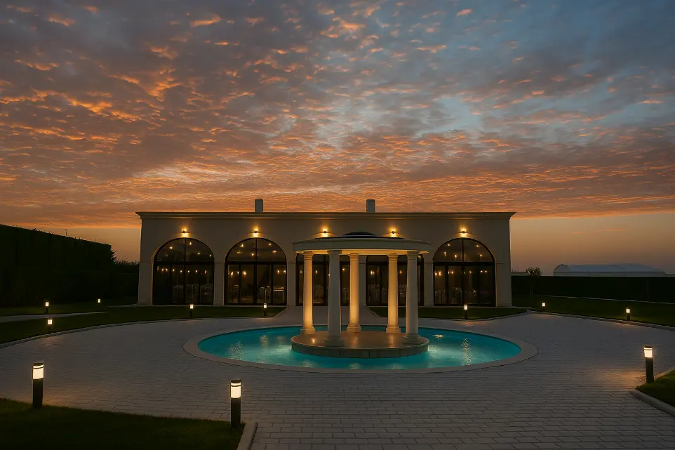 Le Palacio Réception au crépuscule